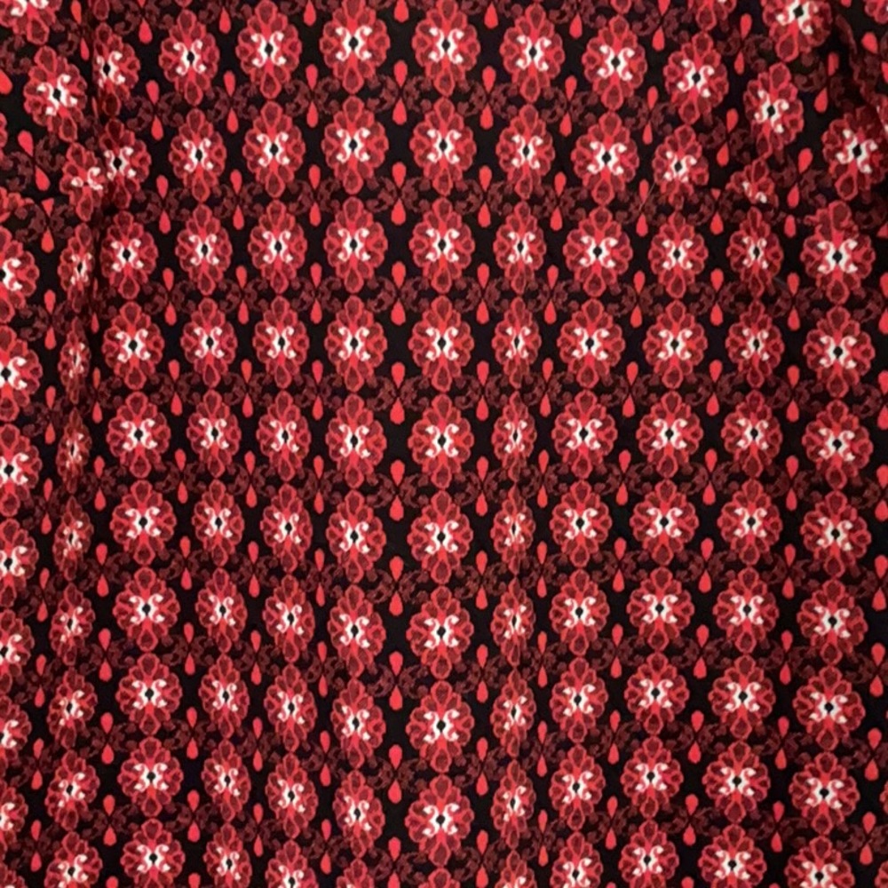 LOFT Ann Taylor Jacquard Scroll Medallion Floral Shift Dress Size Large - Picture 3 of 8